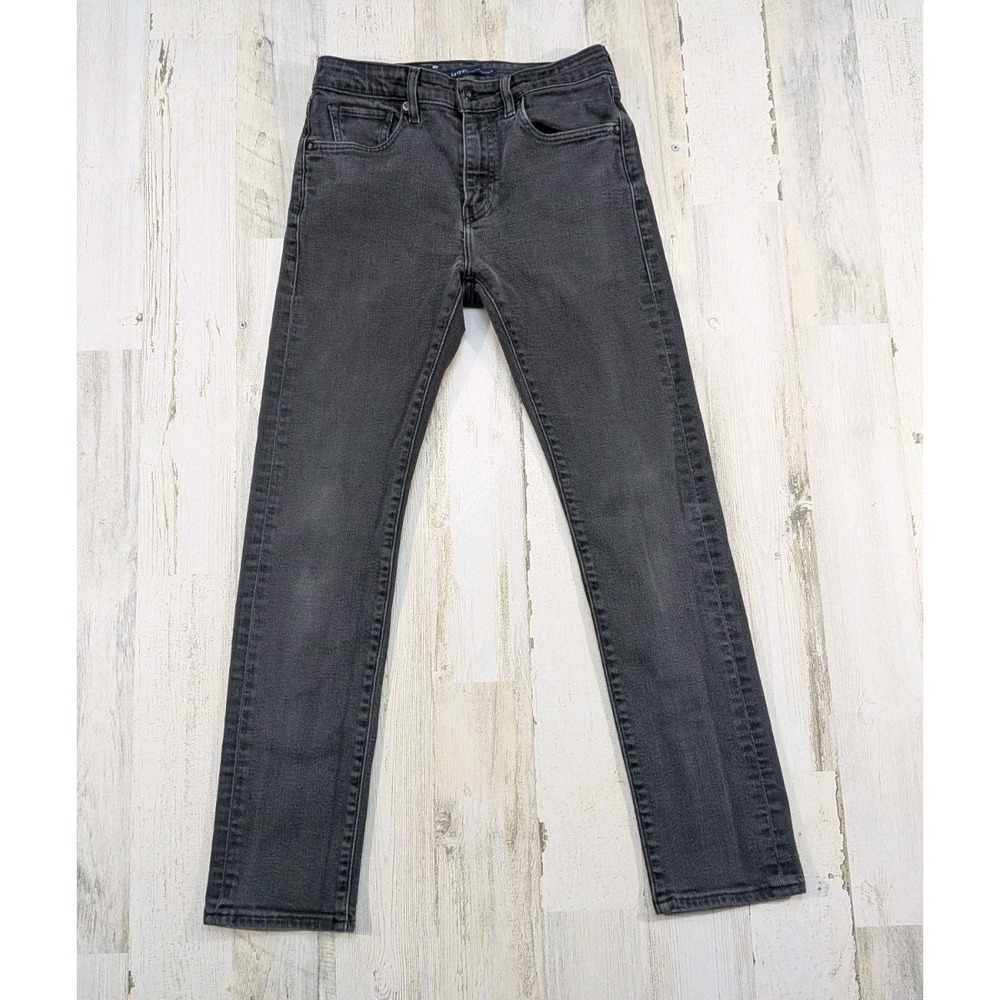 Levis Jeans Mens Fits 27x28 Made Crafted Tack Slim Black Gray Denim (Tag 30x32)